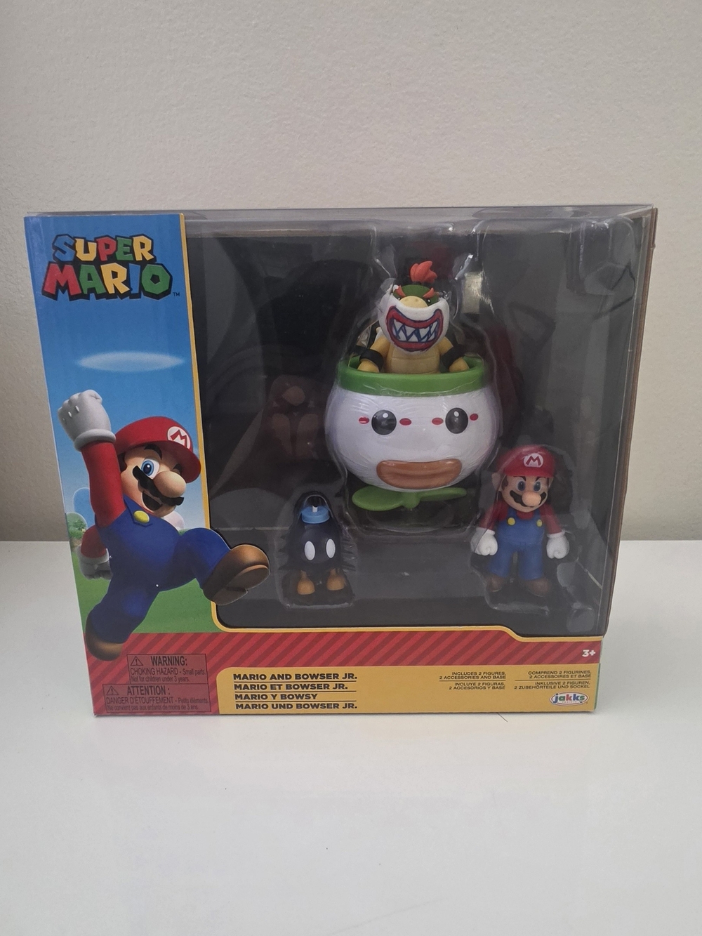 Nintendo Kids Toy Set with Mario, Bowser Jr. and Accessories - Red/White/Green